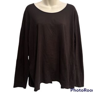 Talbots top black long sleeve Size 3X